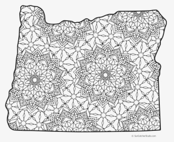 Oregon State Outline Png - Texas Coloring Pages For Adults, Transparent Png, Transparent PNG