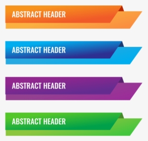 Vector Abstracts Rectangle - Header Vector Png, Transparent Png, Transparent PNG