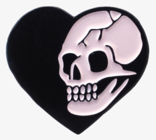 Heart Skull Pin - Skull, HD Png Download, Transparent PNG