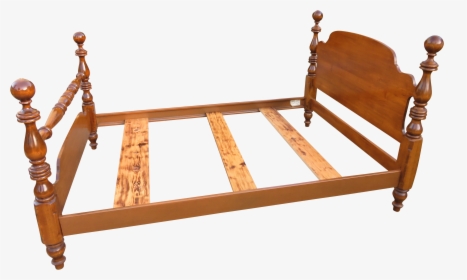 Vintage Ethan Allen Rock Maple Cannonball Double 4-poster - Bed Frame, HD Png Download, Transparent PNG