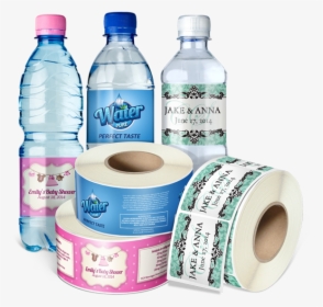 Water Bottle Label Png - Plastic Bottles With Labels, Transparent Png, Transparent PNG
