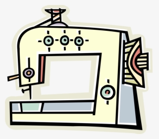 Vector Illustration Of Home Sewing Machine For Stitching, HD Png Download, Transparent PNG