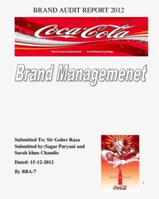 Coca Cola Brand Audit, HD Png Download, Transparent PNG