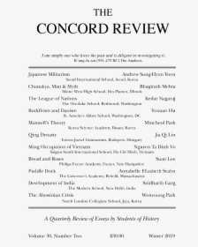 Concord Review 2017, HD Png Download, Transparent PNG