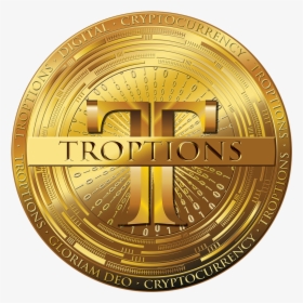 Troptions Coin Trop Gold Final Sm - Troptions Coin, HD Png Download, Transparent PNG