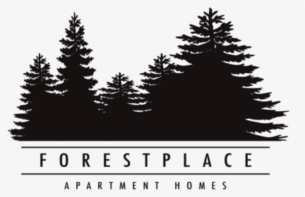 Forestplace Apartment Homes - Pine Tree Silhouette Vector Free, HD Png Download, Transparent PNG