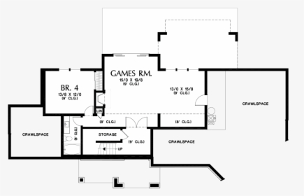 Lower Floor Plan Image For Mascord Haich Beautiful, - Floor Plan, HD Png Download, Transparent PNG