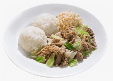 Kalua Pork And Cabbage With Two Scoops Of Rice, And - Cuisine Of Hawaii, HD Png Download, Transparent PNG