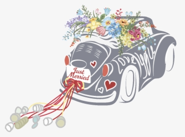 This Graphics Is Wedding Car Wedding Decoration Vector - Indian Wedding Car Clipart Png, Transparent Png, Transparent PNG