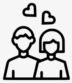Couple Day Heart Romantic - Couple Doodle Transparent, HD Png Download, Transparent PNG