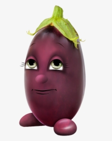 Cartoon Eggplant - Cartoon, HD Png Download, Transparent PNG