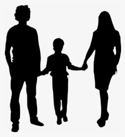 Silhouette, Mother, Father, Isolated - Mom And Dad Clipart, HD Png Download, Transparent PNG