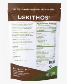 Lekithos® Organic Almond Protein - Chocolate, HD Png Download, Transparent PNG