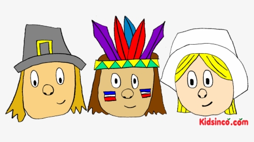 Indian Clipart Collection - Pilgrim And Indian Cartoon, HD Png Download, Transparent PNG