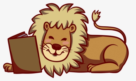 Free Book Clipart, Transparent Book Images And Book - Lion Reading A Book Clipart, HD Png Download, Transparent PNG