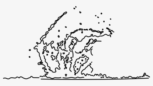 Water, Nailed, Pool, Puddle - Black And White Water Puddle Drop Png, Transparent Png, Transparent PNG
