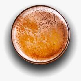 Cold Beer In A Glass - Beer From Top Png, Transparent Png, Transparent PNG