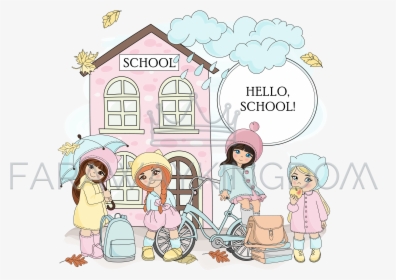 Transparent School Children Png - Cartoon, Png Download, Transparent PNG