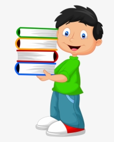 Anime Clipart Reading - Cartoon School Child, HD Png Download, Transparent PNG