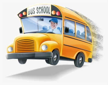 Vector School Bus Png, Transparent Png, Transparent PNG