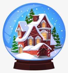 Christmas Snow Globe Art, HD Png Download, Transparent PNG