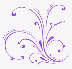 Purple Scroll Clip Art - Purple Wedding Clip Art, HD Png Download, Transparent PNG