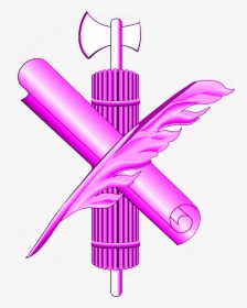 Purple Fasces Scroll Quill - Administrative Office Of The Us Courts, HD Png Download, Transparent PNG