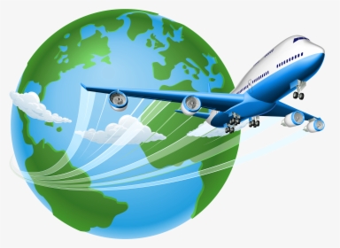Flight Package Tour Airplane Travel Airline - Traveling Clipart, HD Png Download, Transparent PNG