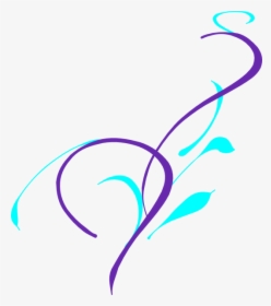 Purple And Teal Wedding - Vine Clip Art, HD Png Download, Transparent PNG