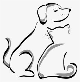 Perro, Gato, Animales, Mascotas, Lindo, Silueta - Cat And Dog Icon Transparent Background, HD Png Download, Transparent PNG