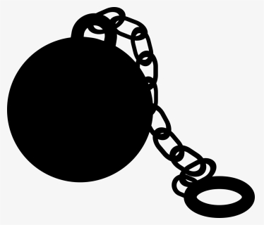 Prison, Ball Chain, Caught, Captivity, Imprisoned - Ball And Chain Silhouette, HD Png Download, Transparent PNG