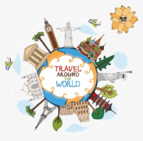 Travel Landmark Clip Art - World Travel, HD Png Download, Transparent PNG