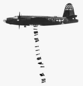 Us Plane Dropping Bombs - World War 2 Planes Bombing, HD Png Download, Transparent PNG