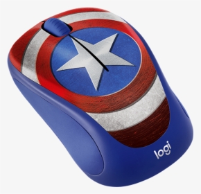 Disney Marvel Collection - Captain America Logitech Mouse, HD Png Download, Transparent PNG