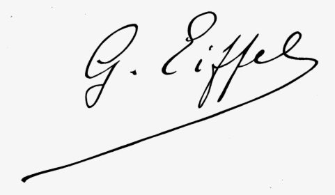 Signature De Gustave Eiffel - Signature Eiffel, HD Png Download, Transparent PNG