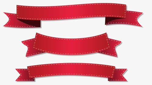 Clip Art Red Ribbon Vector - Ribbon Vector Png Red, Transparent Png, Transparent PNG