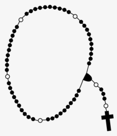 Rosary Black And White, HD Png Download, Transparent PNG