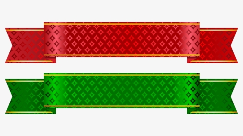 Red Banner Vector Png Images - Ribbon Green Christmas Png, Transparent Png, Transparent PNG