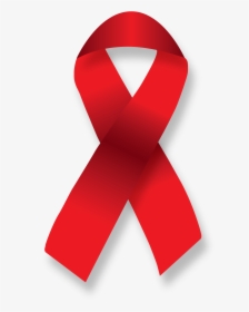 Cancer Clipart Red Ribbon - Hiv Red Ribbon Vector, HD Png Download, Transparent PNG