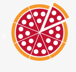 Pizza Black And White Clipart, HD Png Download, Transparent PNG