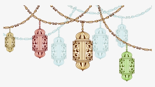 Exotic Fasting Chandeliers Ramadan Vector In Drawing - Free Vector Ramadan Png, Transparent Png, Transparent PNG