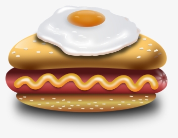 Transparent Fried Egg Png - Cachorro Quente Com Ovo Frito, Png Download, Transparent PNG
