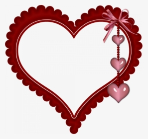 Transparent Scalloped Heart Clipart - Love Heart Frame Png, Png Download, Transparent PNG