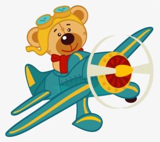 Oso En Avion Clipart , Png Download - Bear Airplane Clipart, Transparent Png, Transparent PNG