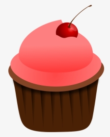 Cupcake, Pink, Food, Sweet, Dessert, Cake, Baked - Doces Com Fundo Transparente, HD Png Download, Transparent PNG
