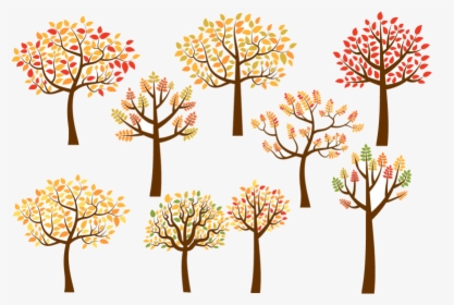Transparent Deciduous Tree Png - Autumn Tree Clipart, Png Download, Transparent PNG