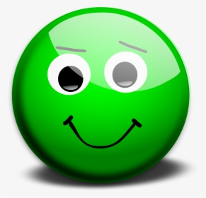 Smiley Face With Question Mark - Green Smiley Face Emoji, HD Png Download, Transparent PNG