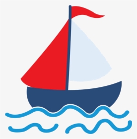 Ositos Marineros Imprimibles Gratuitos4 - Sailboat Blue And Red, HD Png Download, Transparent PNG