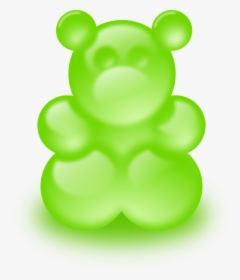 Bear, Green, Gummy Bears, Glossy, Glowing, Bright - Gummy Bear Clip Art, HD Png Download, Transparent PNG