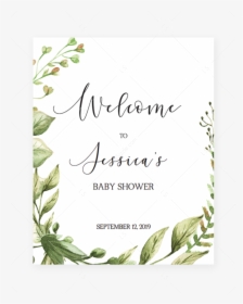 Welcome To Baby Shower Sign Editable Pdf Template Green - Mom Osa Bar Sign Printable Free, HD Png Download, Transparent PNG